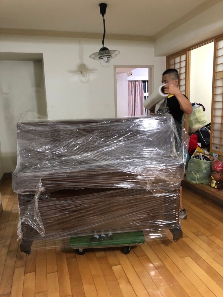 台北市搬家案例.客戶閒置鋼琴搬運至1樓2